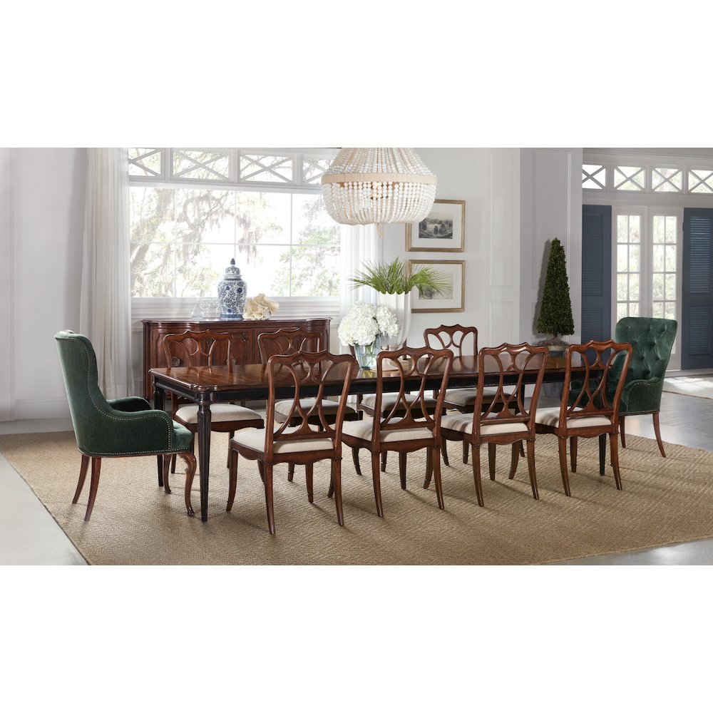 Charleston Four-Door Wood Buffet in Cherry Brown by Hooker Furniture