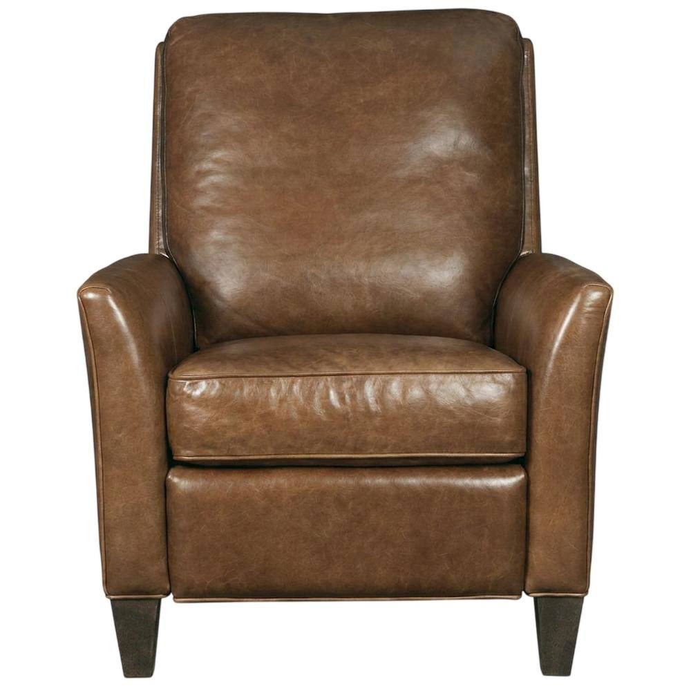 Shasta Aniline Top Grain Leather Recliner Chair with Fixed Arms, Brown