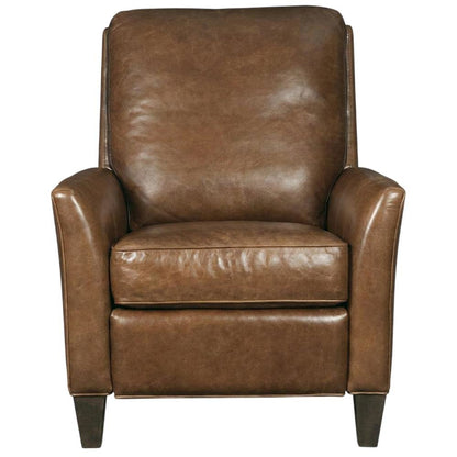 Shasta Aniline Top Grain Leather Recliner Chair with Fixed Arms, Brown
