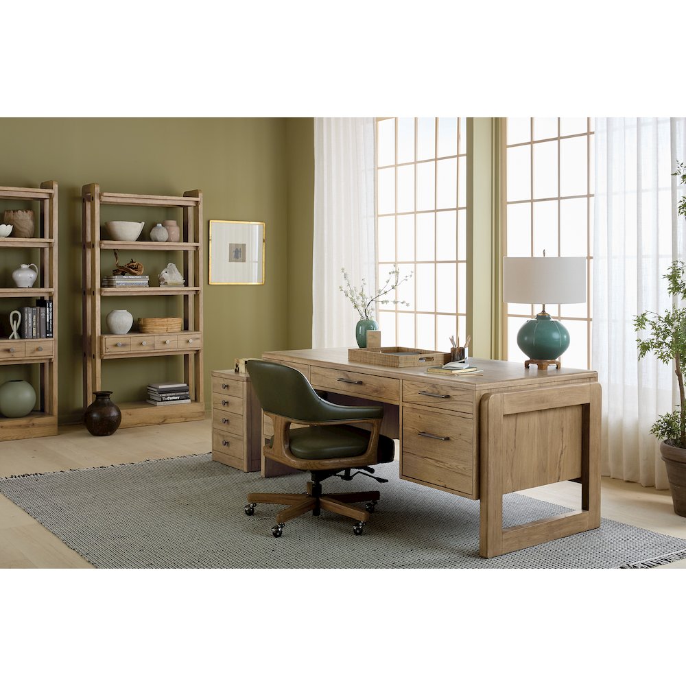 Kalamazoo Executive Desk in Natural Wood Finish by Hooker Furnishings