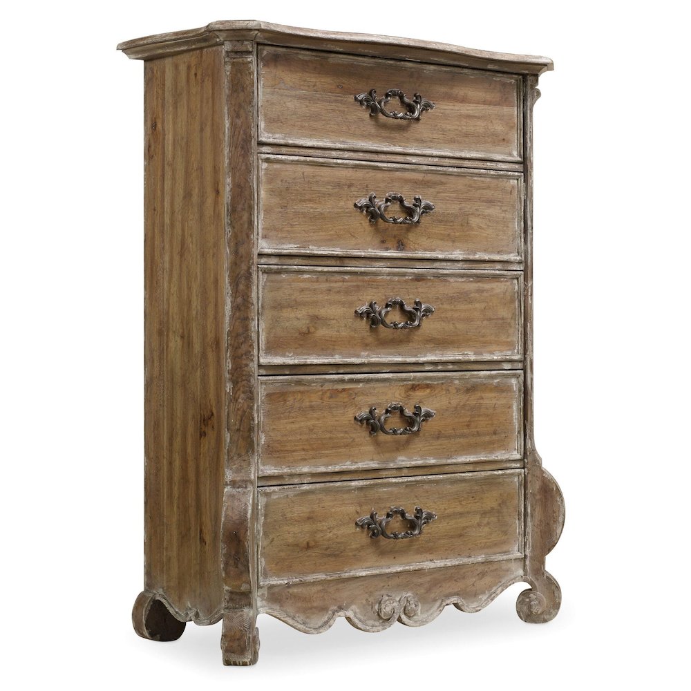 Hooker Furniture Chatelet 5 Drawer Chest in Caramel Froth