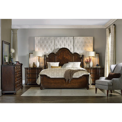 Leesburg Wood 10-Drawer Dresser, Wide Chest of Drawers, Mahogany