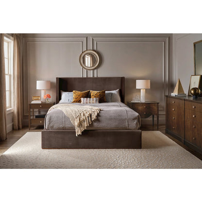 Archives Eight-Drawer Dresser in Dark Natural Wood Finish by Hooker