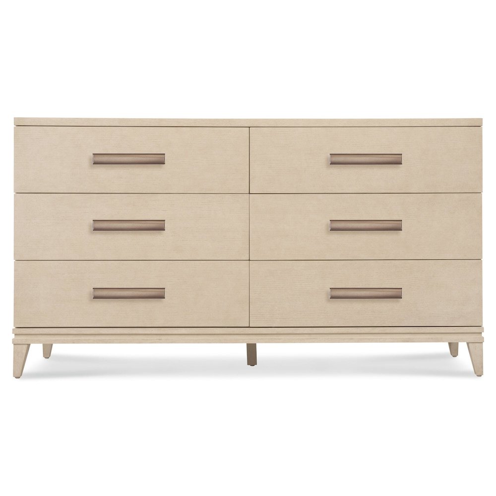 Westwood Wooden Six-Drawer Dresser, Chest of Drawers, Polished Limestone