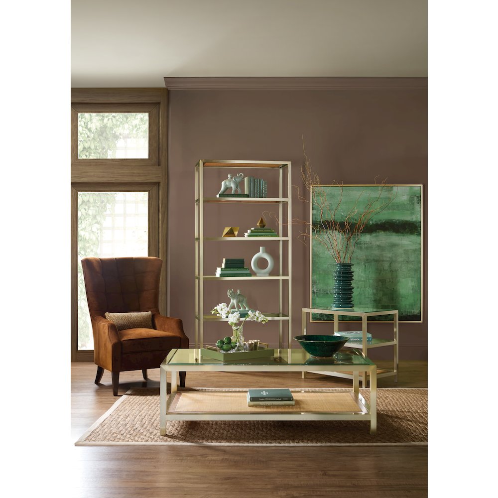 Melange Raising Cane Cocktail Table