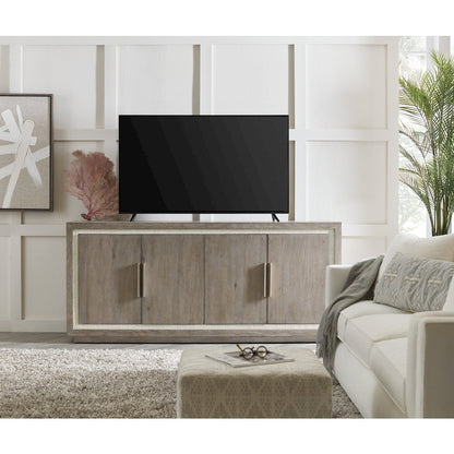 Serenity Tulum Media Storage Cabinet in Gray Wood by Hooker Furniture