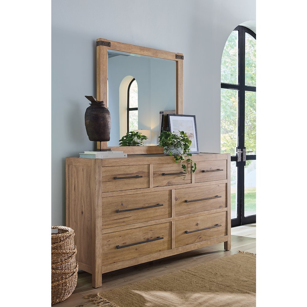 Vineyard Row Square Mirror