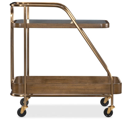 Commerce and Market Walnut Wine and Bar Cart