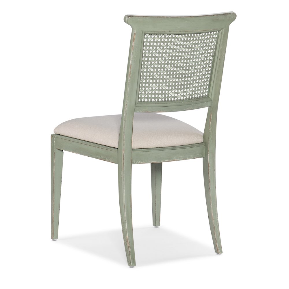 Charleston Fabric Upholstered Side Chair in Verdigris Green by Hooker Furniture
