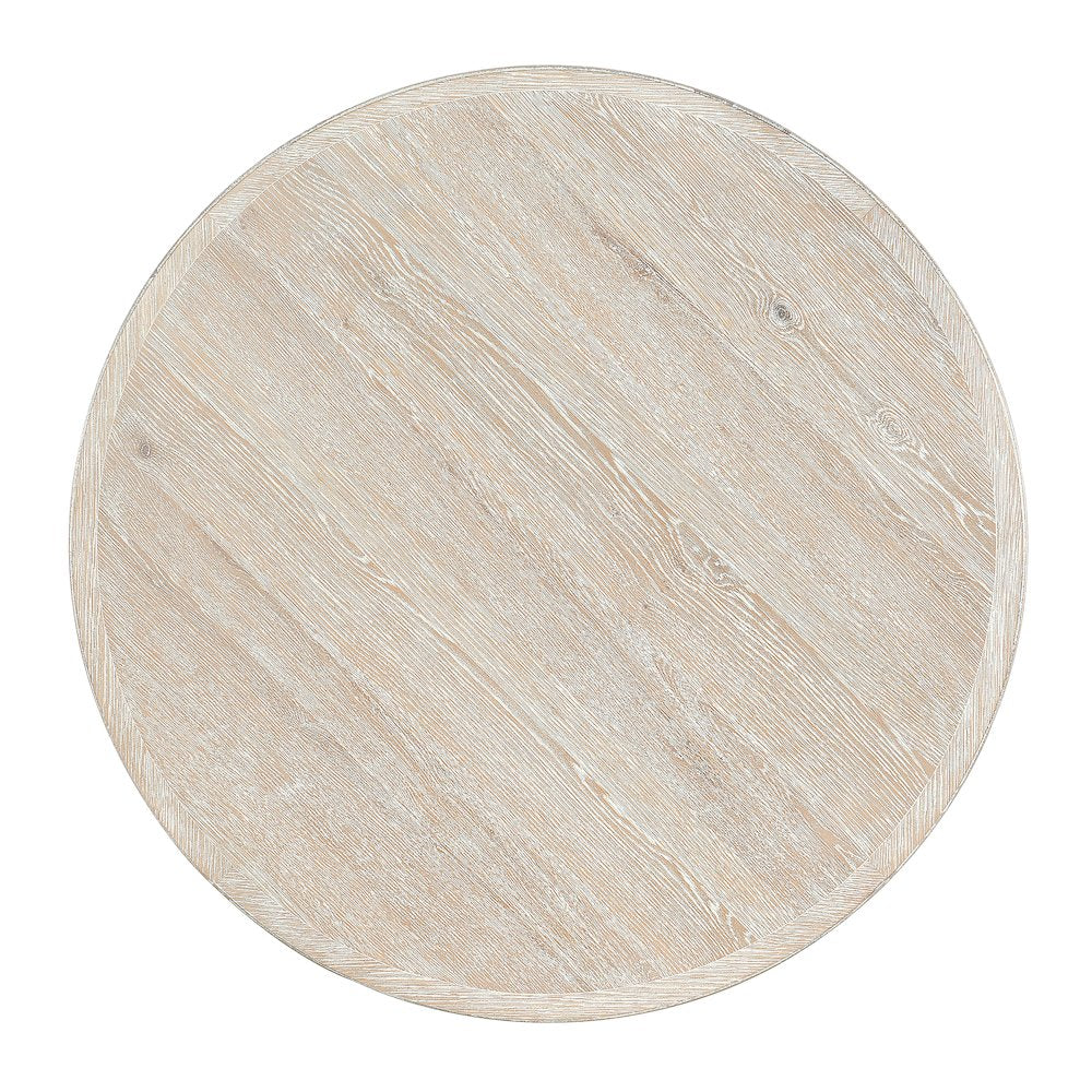 Serenity Bahari Round Cocktail Table in White Wood by Hooker Furniture
