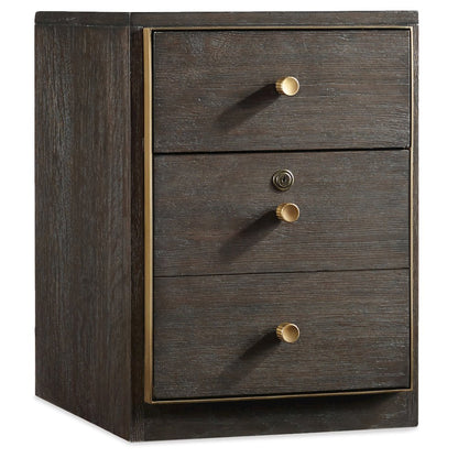 Hooker Furniture Curata 2 Drawer Mobile File Cabinet in Midnight Brown