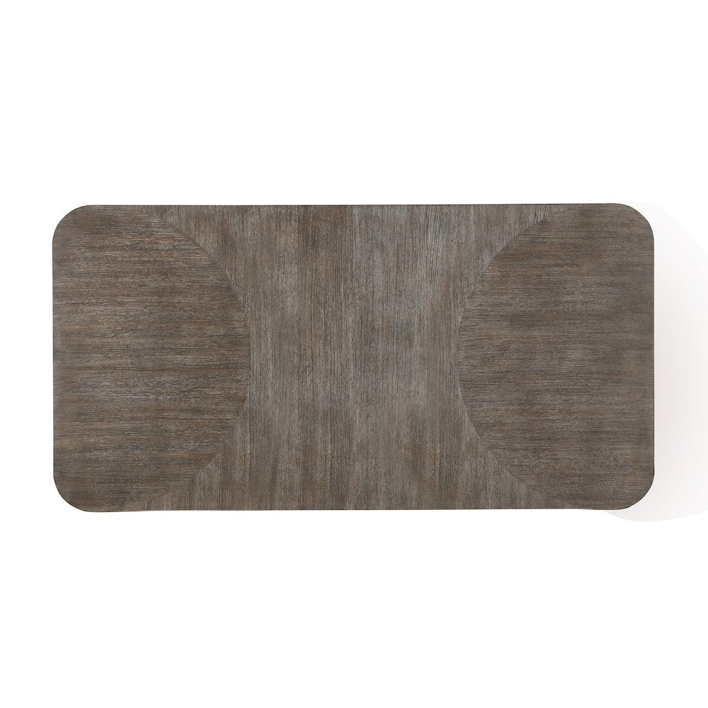 Modern Mood Wood Leg Dining Table w/ 24in leaf in Brown by Hooker Furniture