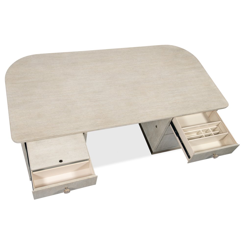 Modern Mood Executive Wood Desk in Natural by Hooker Furniture