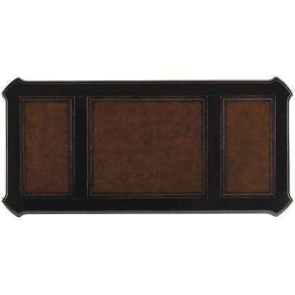 Telluride 76'' Executive Desk withleather Panels