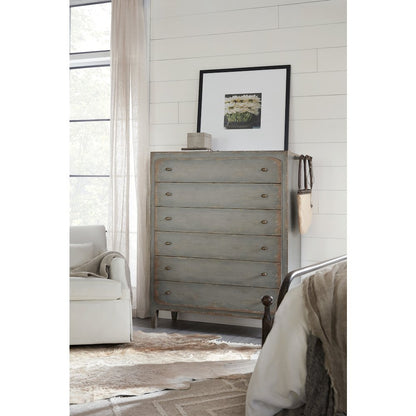 Hooker Furniture Bedroom Ciao Bella Six-Drawer Chest- Speckled Gray