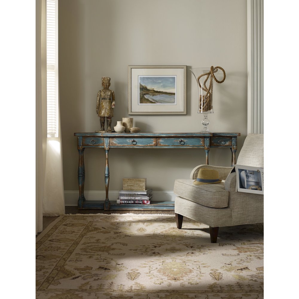 Sanctuary Four-Drawer Thin Console
