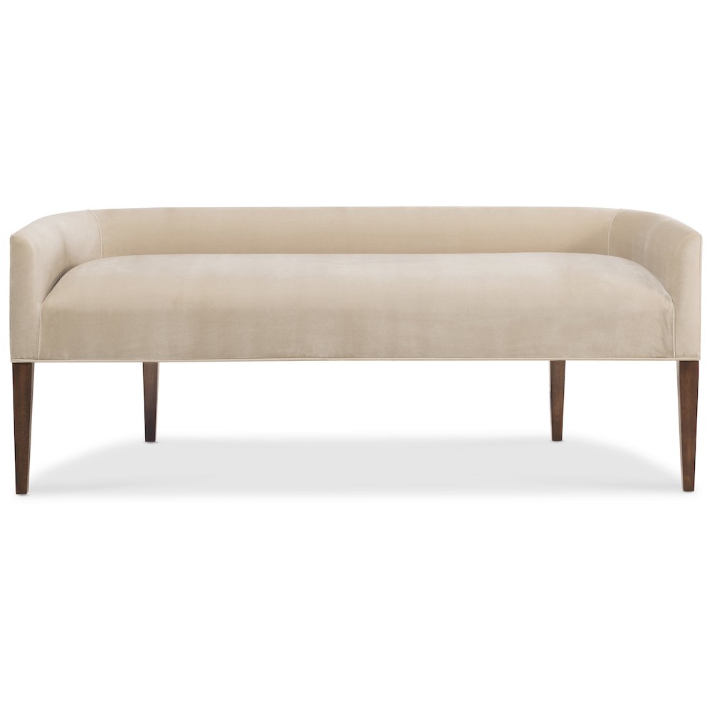 Archives Bed Bench with Beige Fabric Seat by Hooker Furnishings