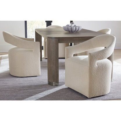 Modern Mood Wood Leg Dining Table w/ 24in leaf in Brown by Hooker Furniture