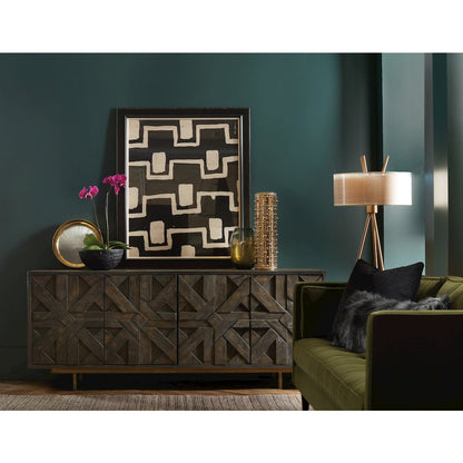 Commerce & Market Layers Credenza in Brown Wood by Hooker Furniture