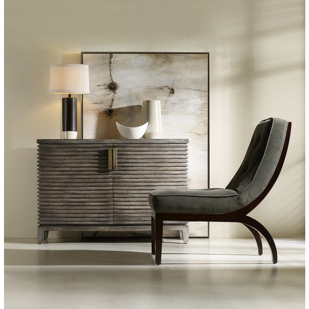Melange Delano Accent Chest in Rustic Gray Wood Finish by Hooker Furniture