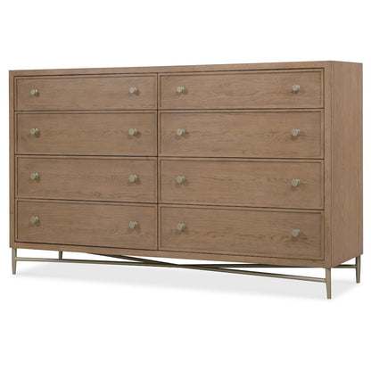 Sonnet Eight-Drawer Dresser in Medium Brown Wood by Hooker Furnishings