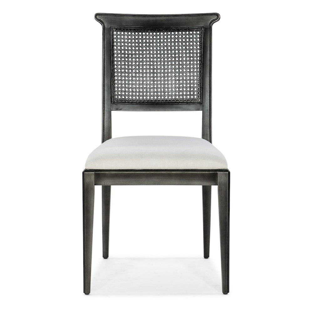Charleston Fabric Upholstered Side Chair in Garden Black by Hooker Furniture