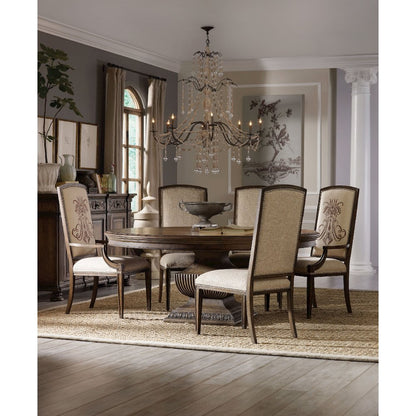 Hooker Furniture Rhapsody Insignia  Dining Chair in Rustic Walnut