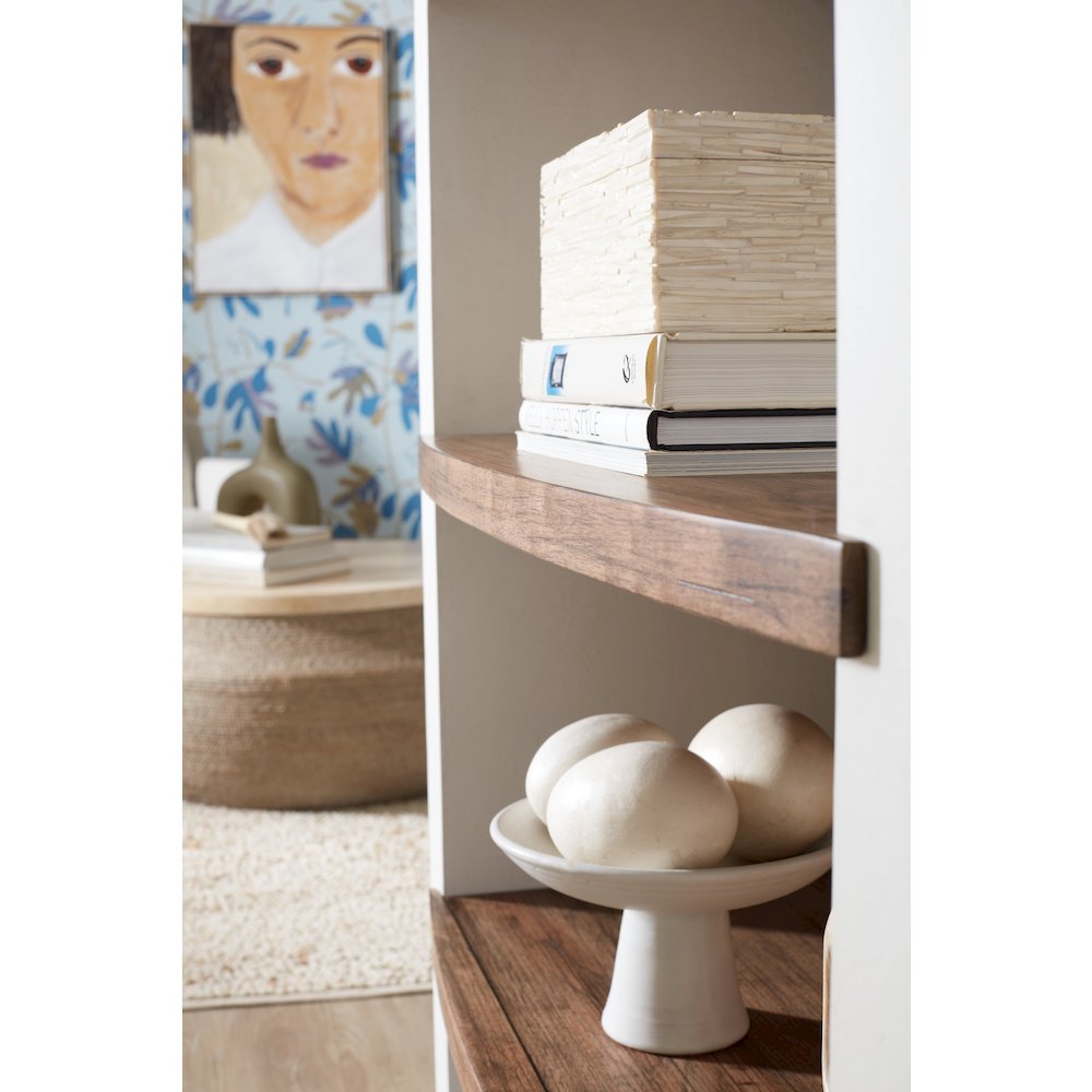 Hooker Furniture Big Sky Veneers Wood Tahoe Etagere in White