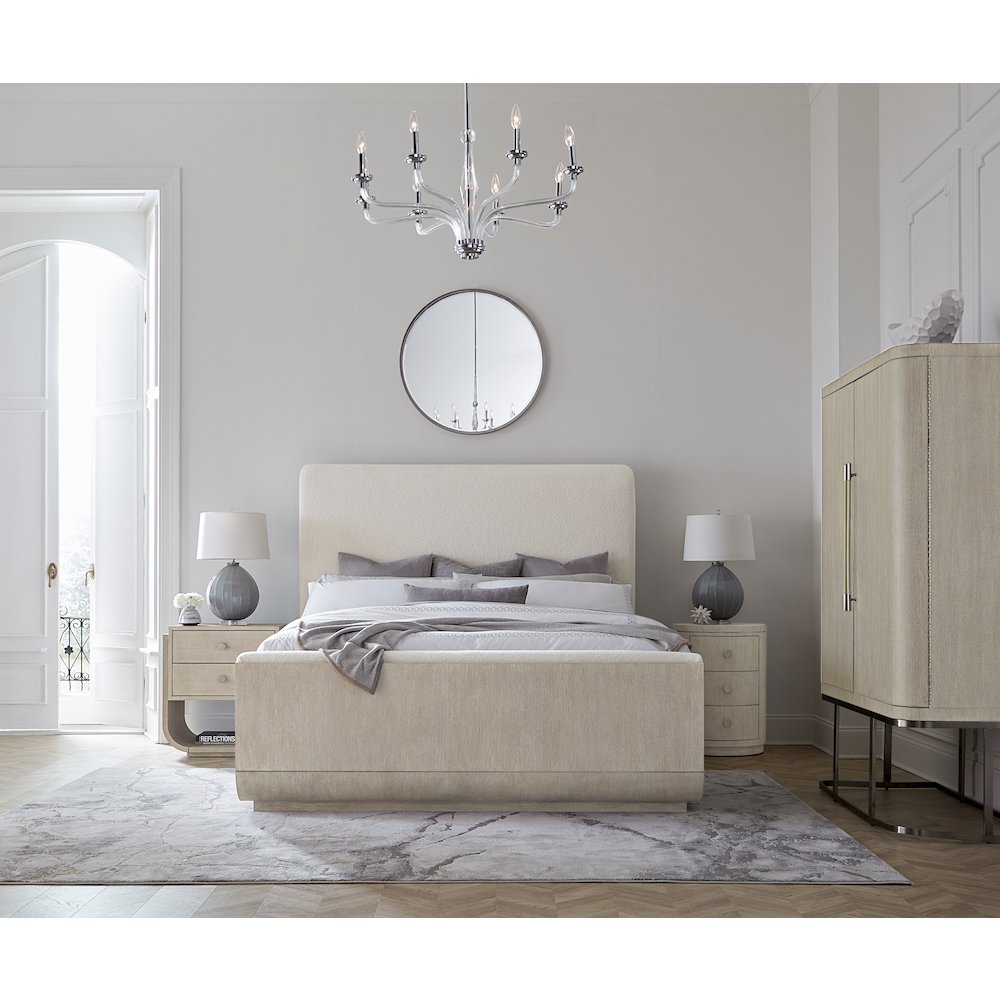 Modern Mood Round Wood Nightstand in Natural by Hooker Furniture