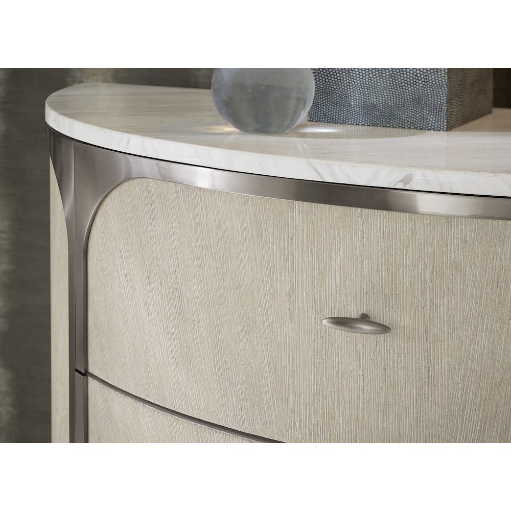 Modern Mood Two Drawer Wood Nightstand in Natural by Hooker Furniture