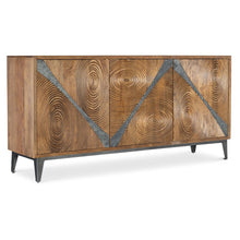 Hooker Furniture Commerce and Market Vortex Wood Credenza in Brown