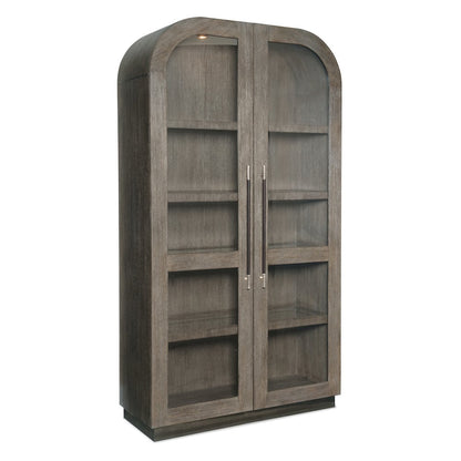 Modern Mood Wood-Framed Display Cabinet in Brown by Hooker Furniture