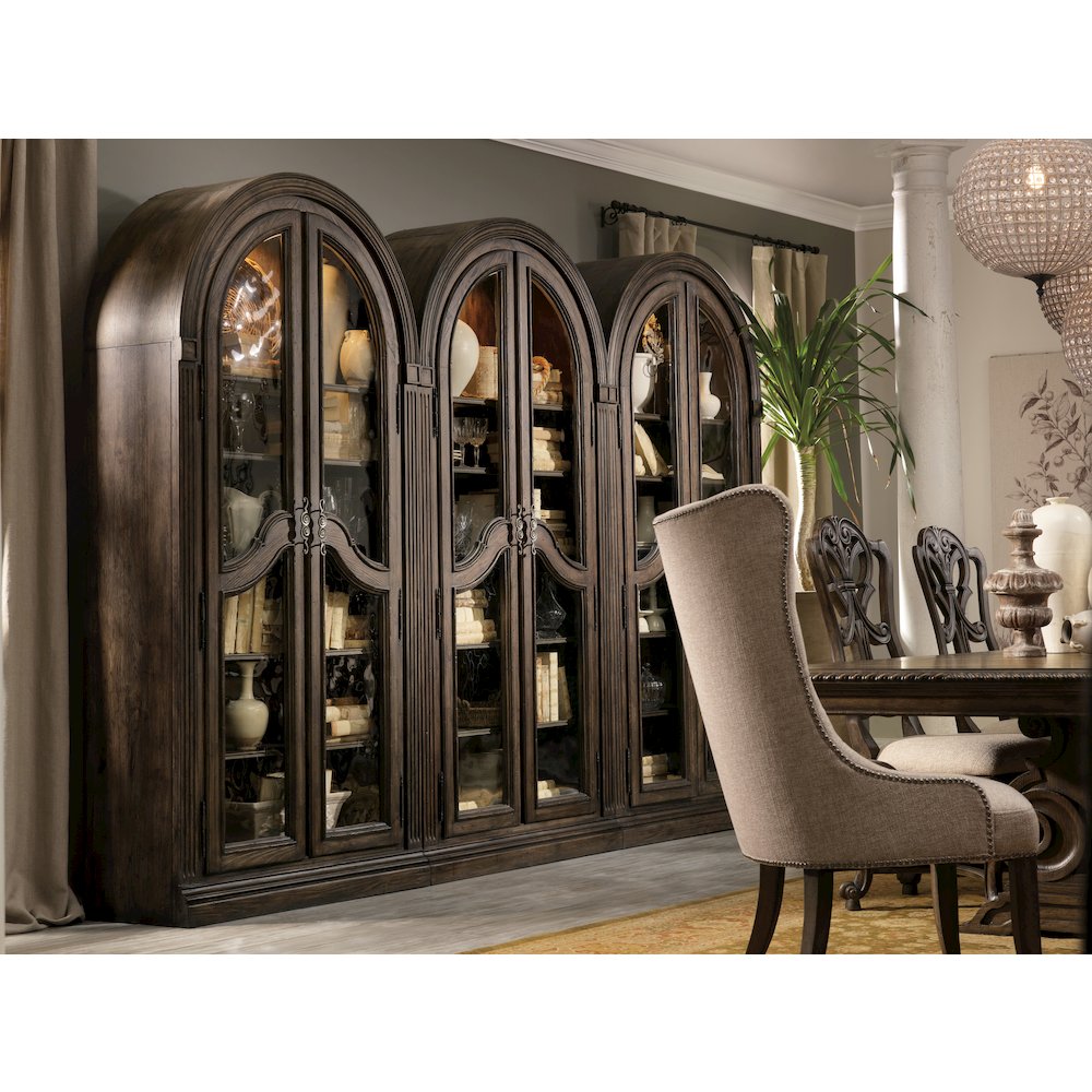 Hooker Furniture Rhapsody Bunching Curio in Rustic Walnut