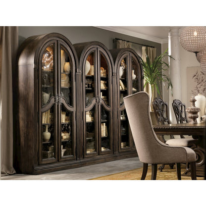 Hooker Furniture Rhapsody Bunching Curio in Rustic Walnut