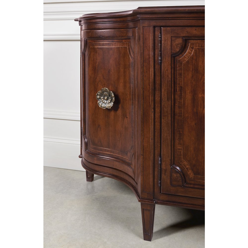 Charleston Four-Door Wood Buffet in Cherry Brown by Hooker Furniture