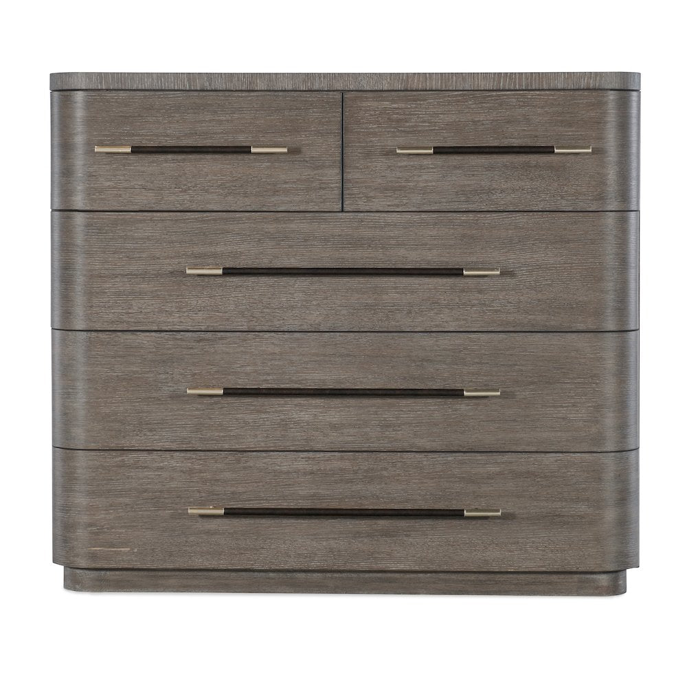 Modern Mood Wood Bachelors Chest in Brown by Hooker Furniture