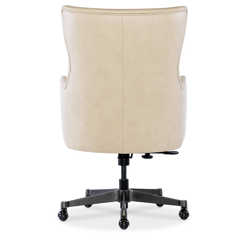 Lazzaro Executive Tilt Leather Swivel Chair in Beige by Hooker Furniture