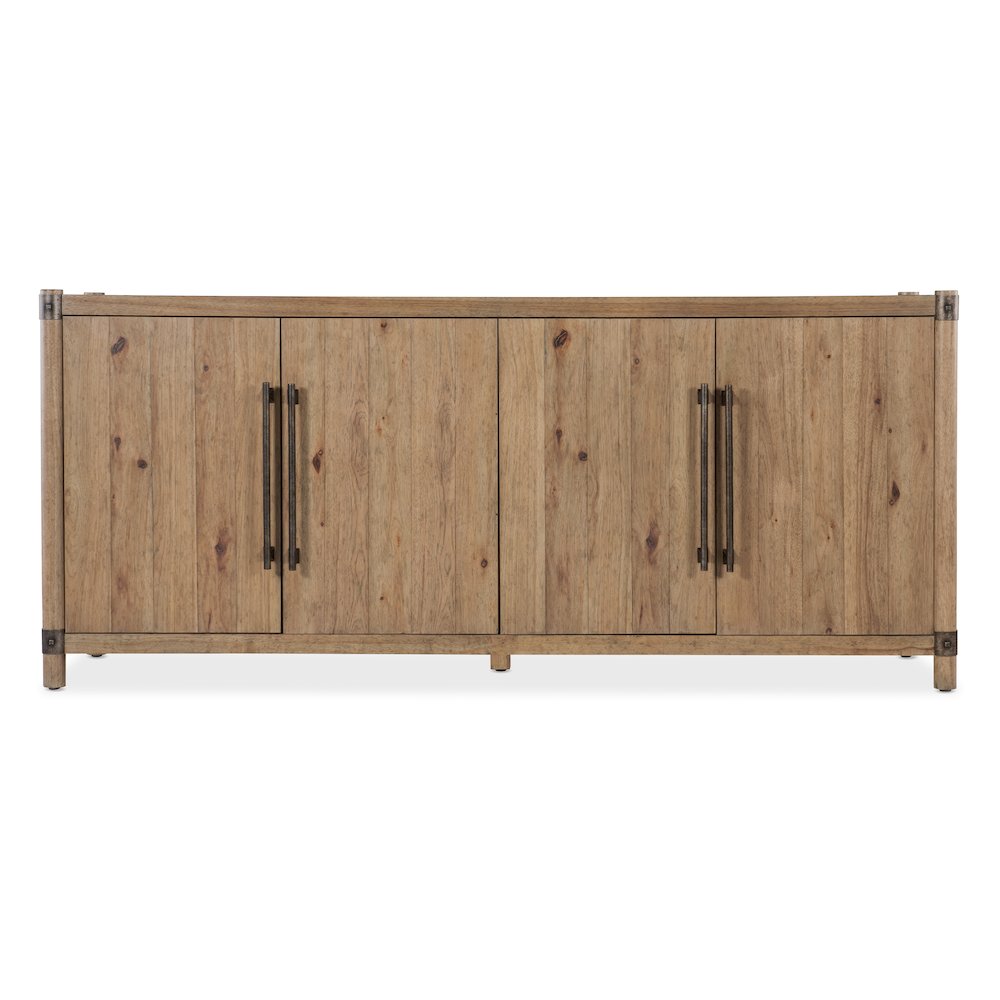 Vineyard Row Entertainment Credenza in Light Natural Wood by Hooker Furnishings
