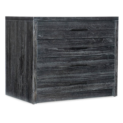 Commerce & Market Lateral File in Black Distressed Wood Finish by Hooker