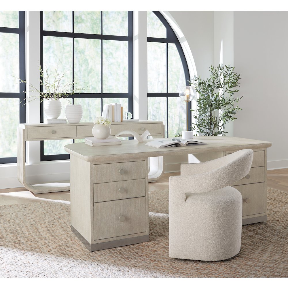 Modern Mood Executive Wood Desk in Natural by Hooker Furniture