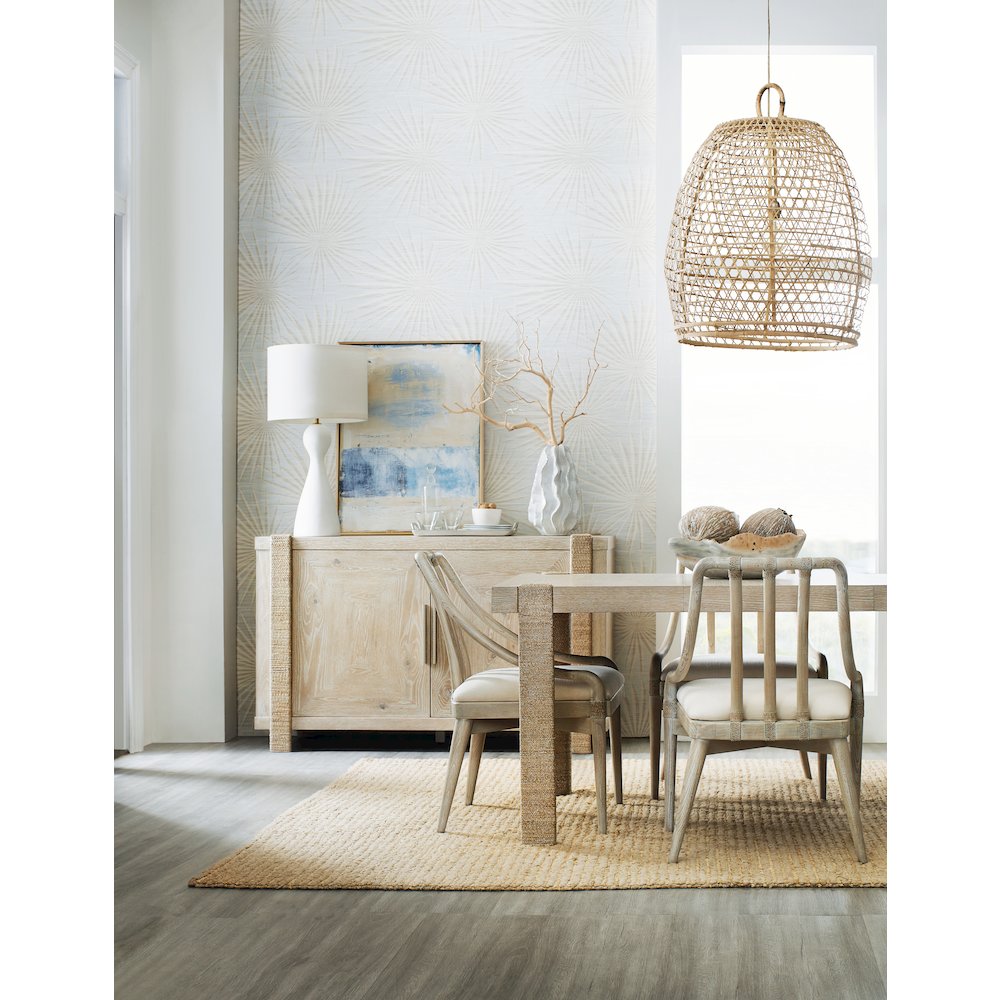Hooker Furniture Commerce and Market Seaside Wood Dining Table in Natural