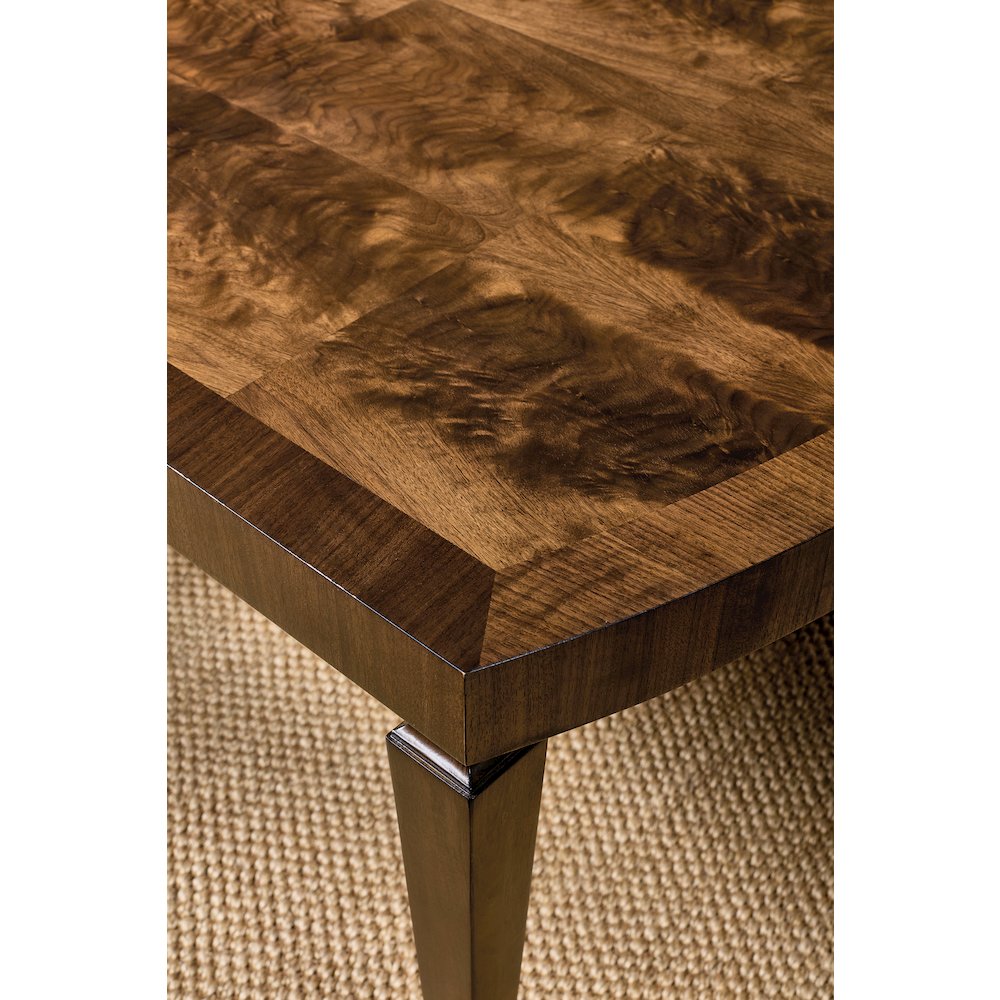 Archives Rectangle Dining Table w/ Two 20 in. Leaves in Dark Natural Wood Finish