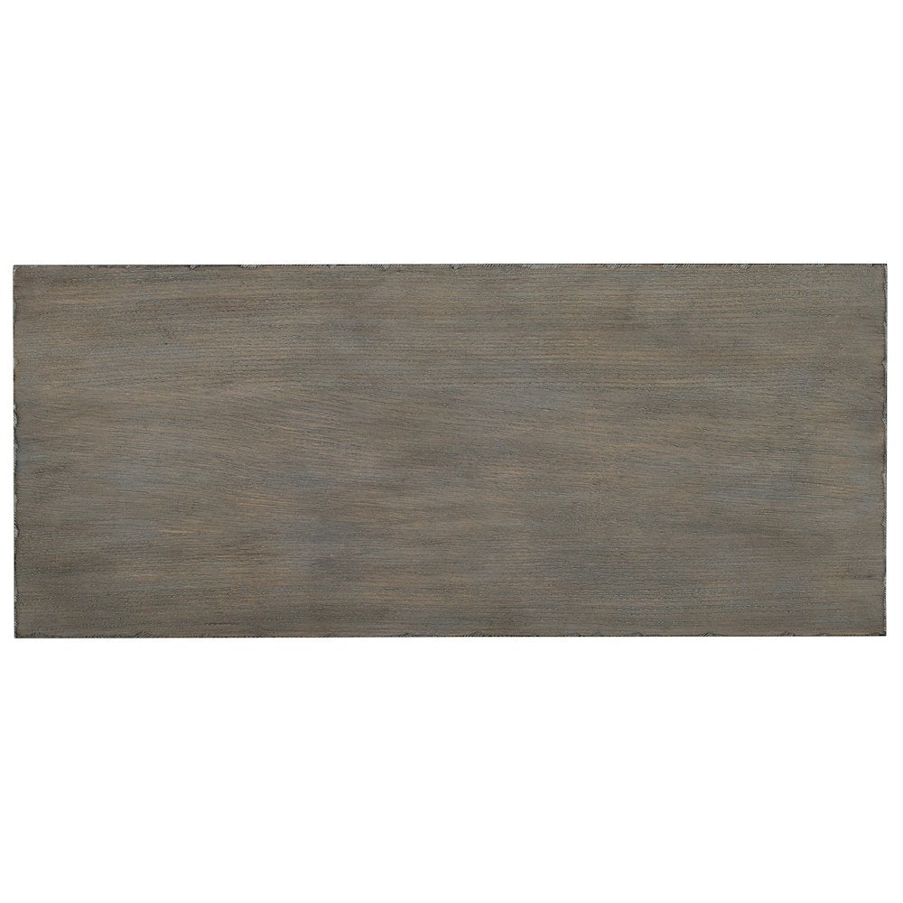 Hooker Furniture Melange Breck Accent Chest in Gray with Gold Accents