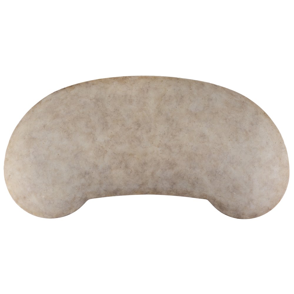 Melange Fluted Kidney Desk
