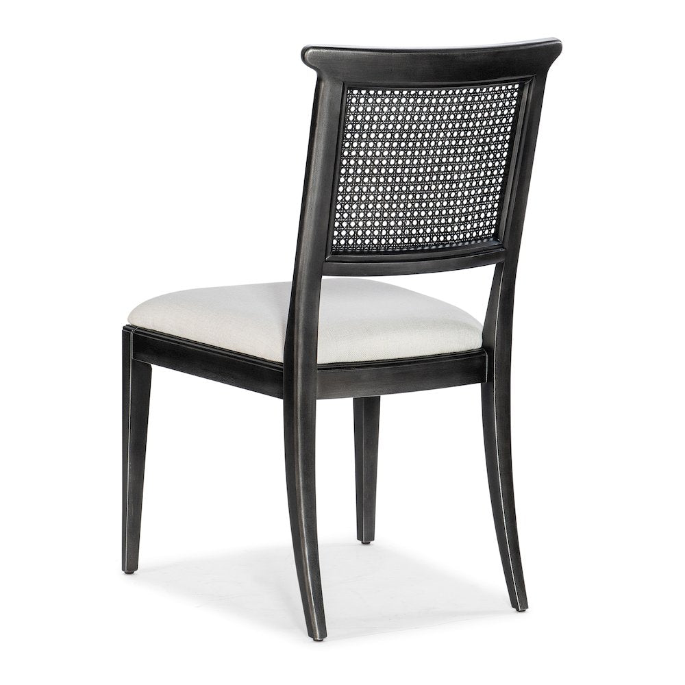 Charleston Fabric Upholstered Side Chair in Garden Black by Hooker Furniture