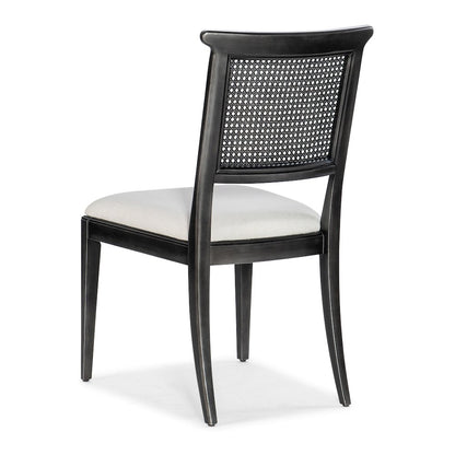 Charleston Fabric Upholstered Side Chair in Garden Black by Hooker Furniture