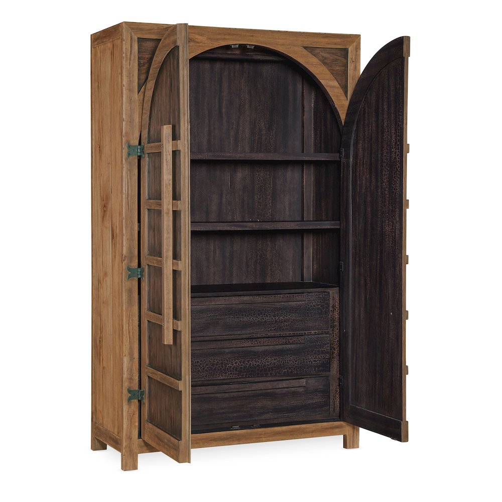 Hooker Furniture Big Sky Veneers and Solid Wood Wardrobe in Brown