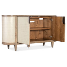 Melange Arbor Wood Credenza in Natural with Canvas Crackle by Hooker Furniture
