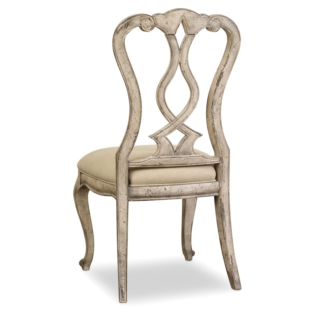 Hooker Furniture Chatelet Dining Side Chair in Vintage White
