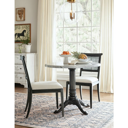 Charleston Fabric Upholstered Side Chair in Garden Black by Hooker Furniture